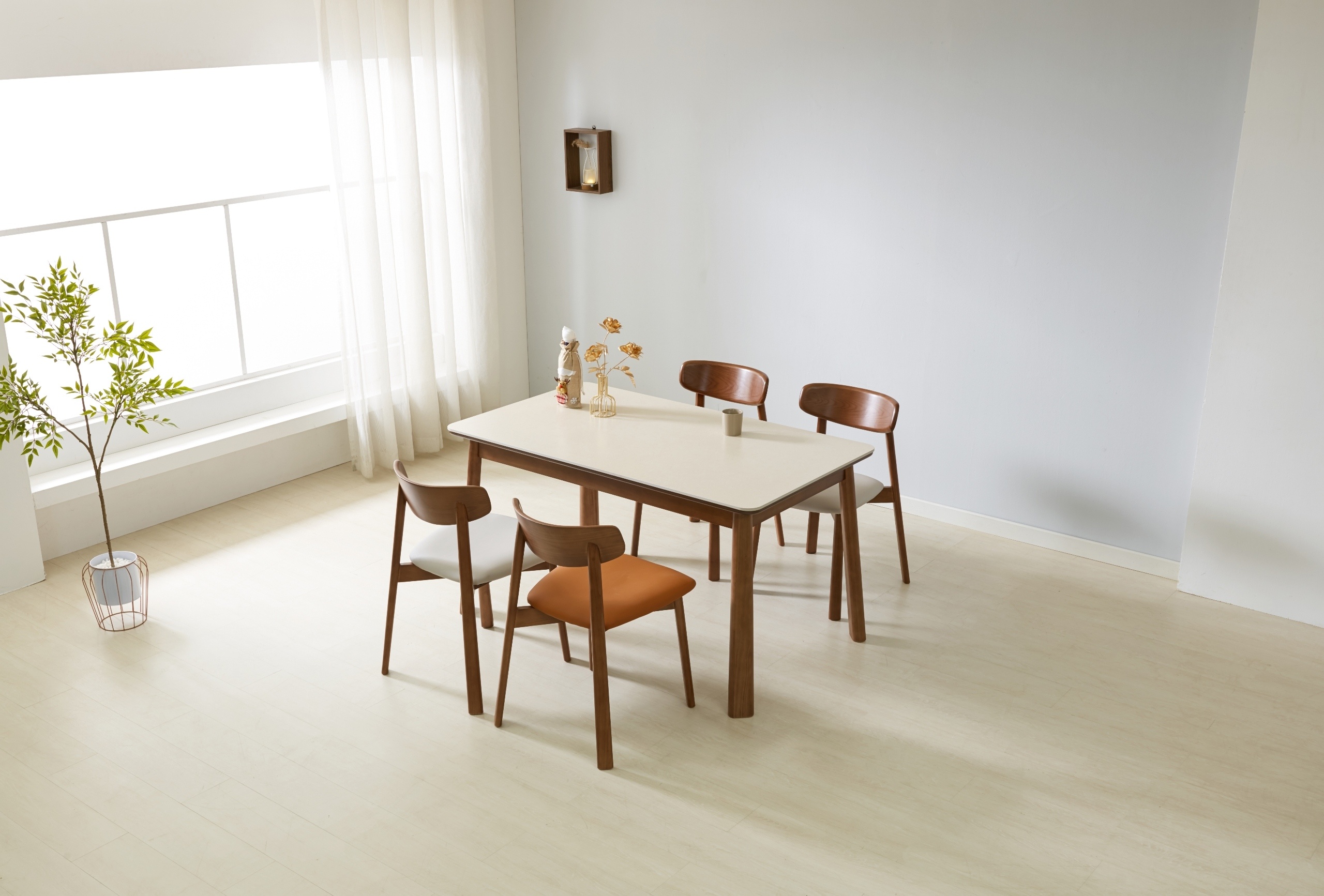 DT 500 4인,6인 세라믹 원목 식탁